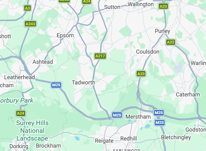 Areas covered in Surrey